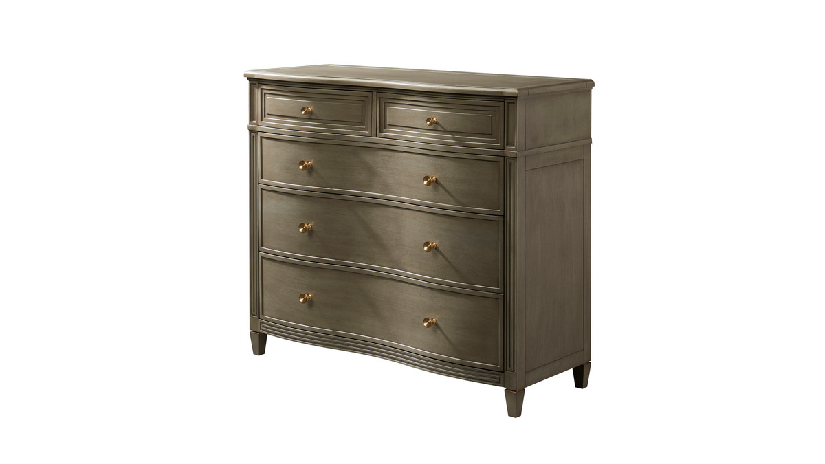 Jennifer Taylor Home Dauphin 50" 5-Drawer Chest Grey Cashmere