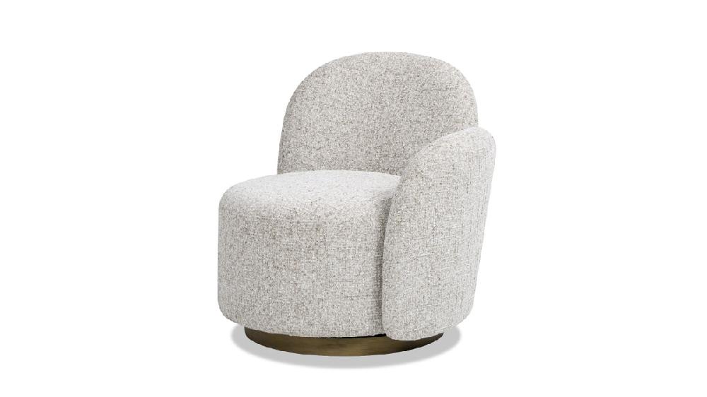 jennifer taylor home Duo 31.5" RAF One-Arm Swivel Accent Chair Multi-Greige Beige