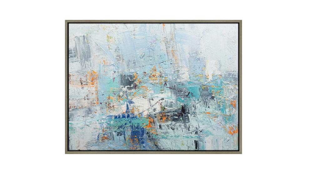 jennifer taylor home Escape 1 50x38 Abstract One-of-a-Kind Original Art Oil Painting with Frame