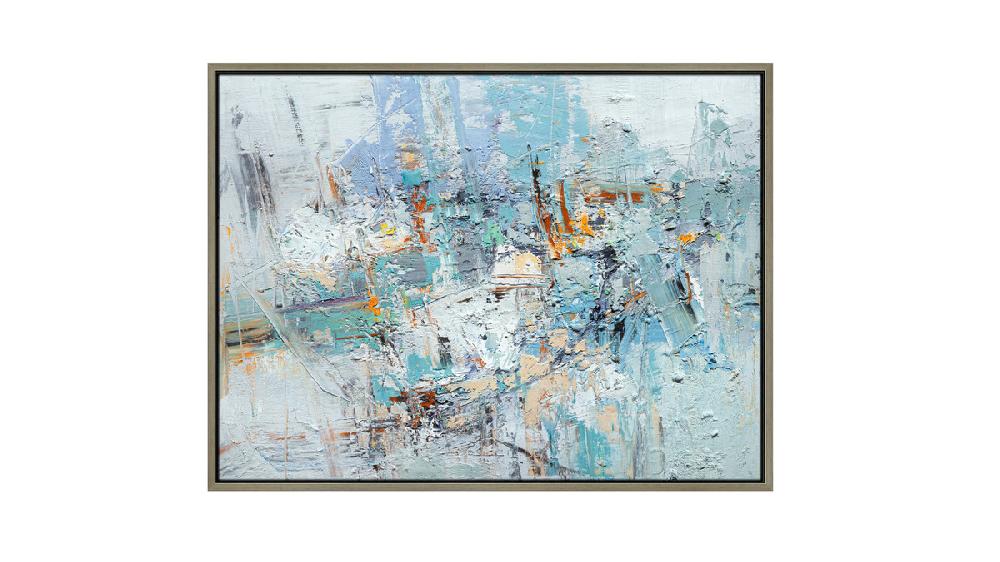 jennifer taylor home Escape 2 50x38 Abstract One-of-a-Kind Original Art Oil Painting with Frame
