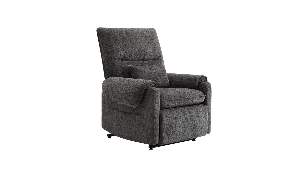 Jennifer Taylor Home Glenn 30" Power Lift Assist Recliner Arm Chair Steel Gray