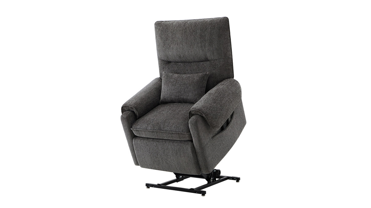 jennifer taylor home Glenn 30" Power Lift Assist Recliner Arm Chair Steel Gray