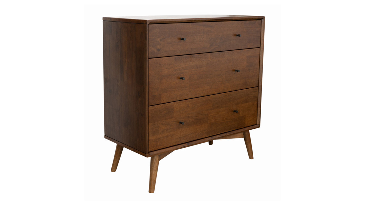 Jennifer Taylor Home Granger 35" Mid-Century Modern 3-Drawer Solid Wood Dresser