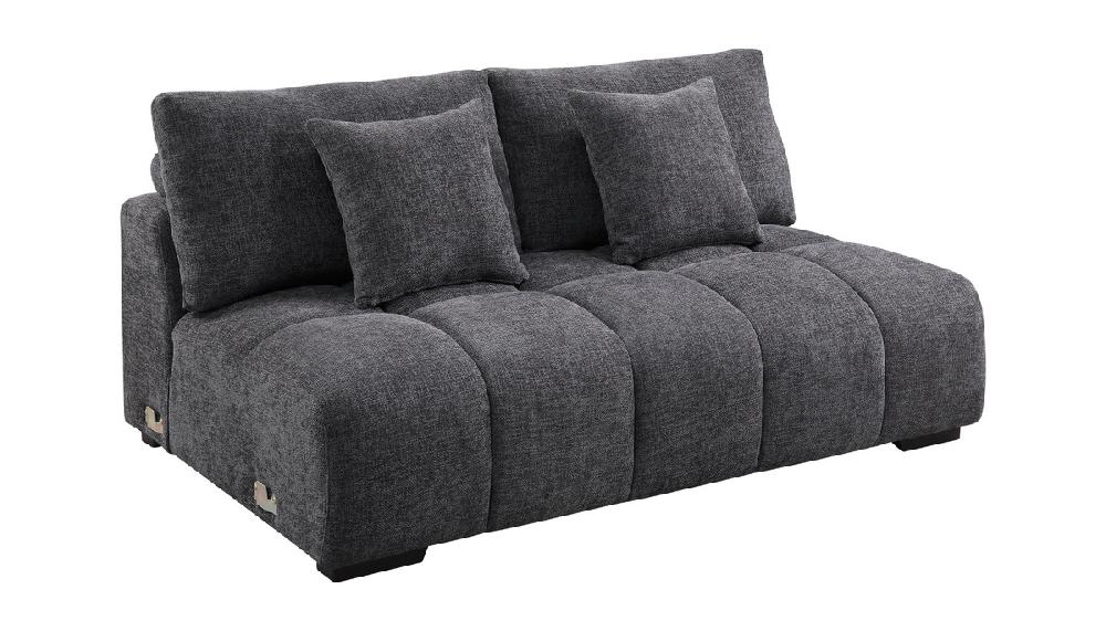 Jennifer Taylor Home Hadley 149" Upholstered U-Shaped Sectional Sofa Chenille Gray