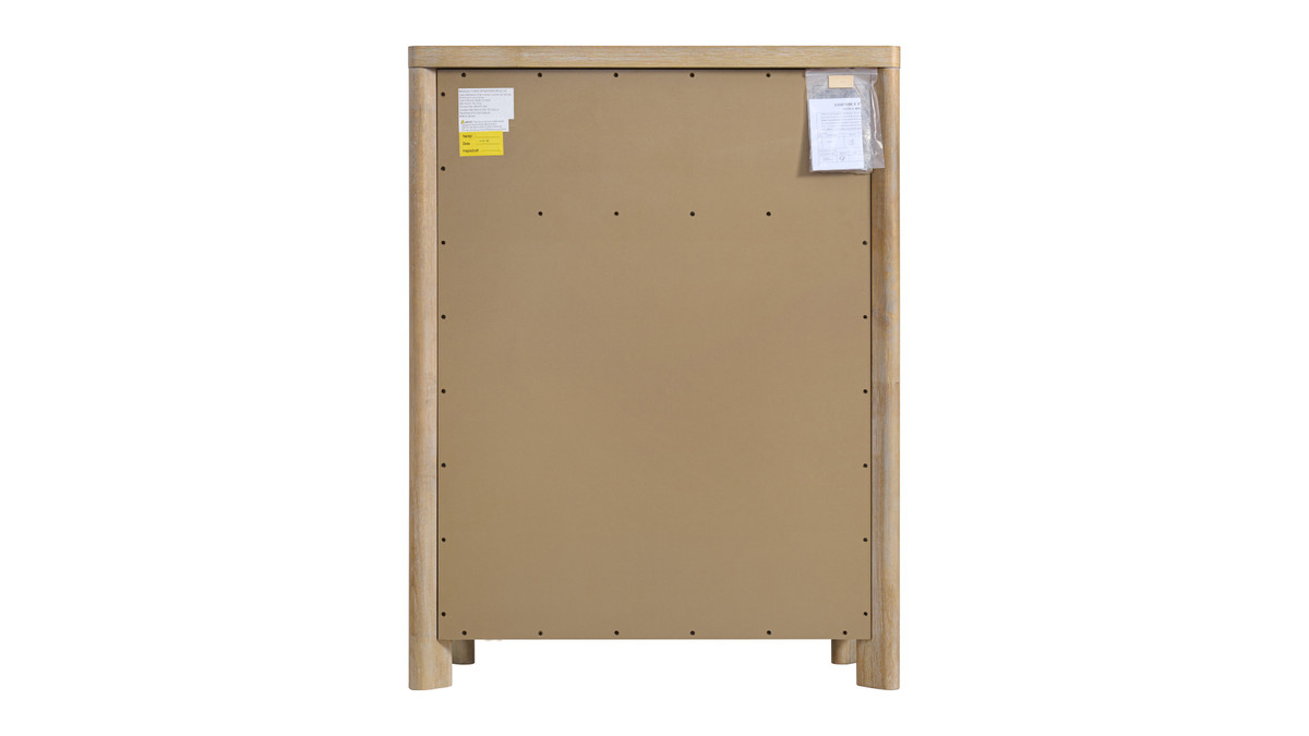 Jennifer Taylor Home Halden 40" 6-Drawer Chest Sand Dune Oak Finish