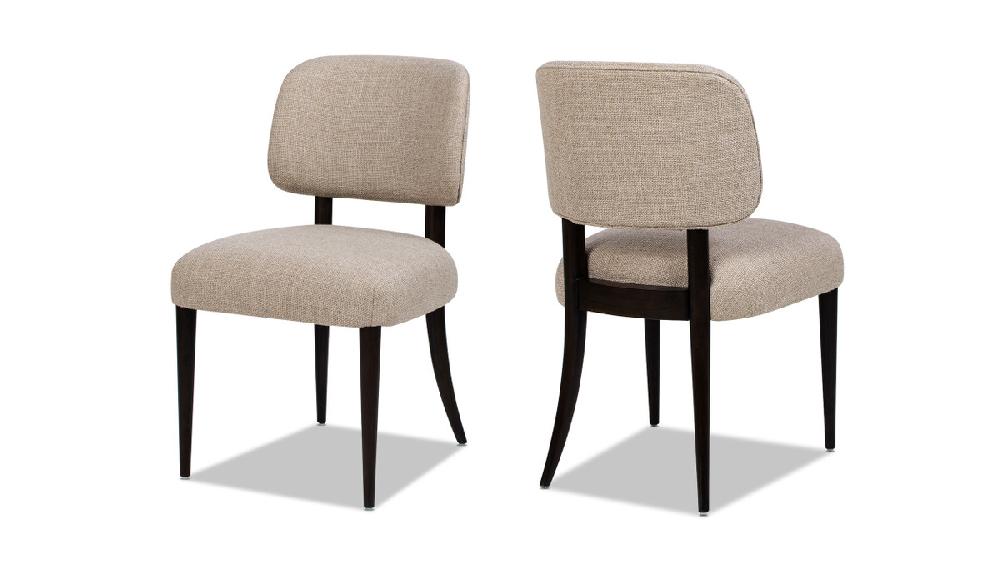 jennifer taylor home Harriet Split Back Upholstered Dining Side Chair Set of 2 Merino Gray