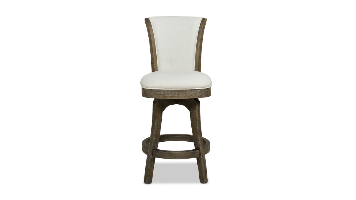 Jennifer Taylor Home Henry 27” Armless Swivel Counter Height Bar Stool