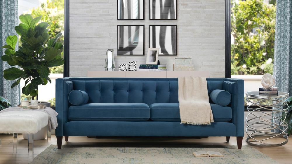 Jennifer Taylor Home Jack 84" Modern Tuxedo Tufted Sofa