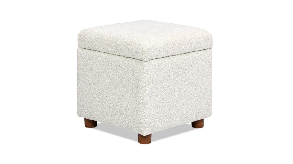 jennifer taylor home Jacob 18" Storage Cube Ottoman Ivory White Bouclé jennifer taylor home Jacob 18" Storage Cube Ottoman Ivory White Bouclé