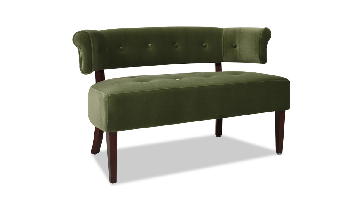 Jennifer Taylor Home Jared Tufted Bench Settee Olive Green