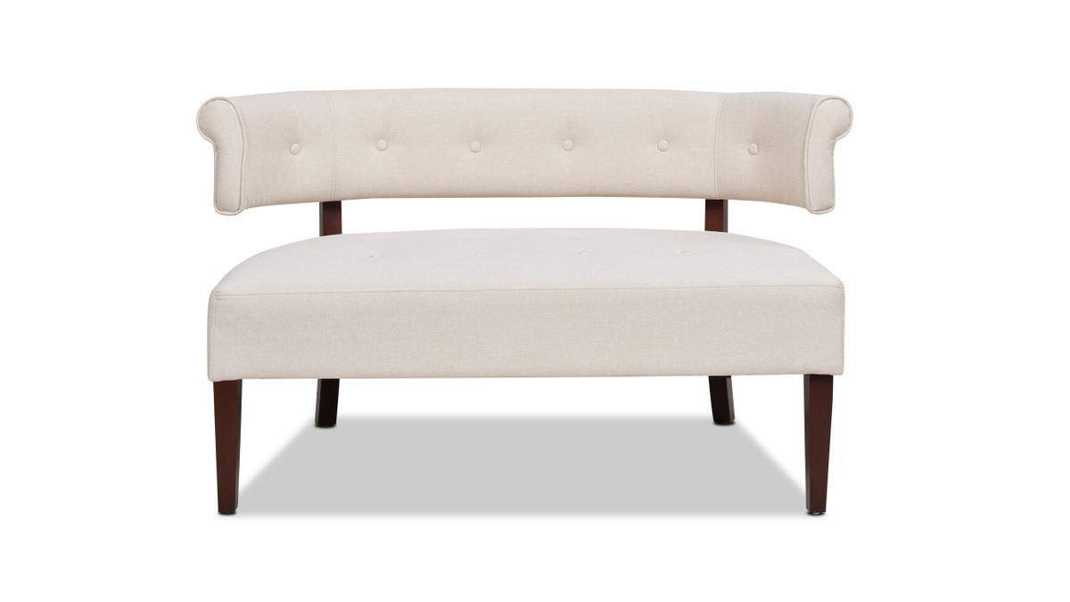 jennifer taylor home Jared Tufted Bench Settee Sky Neutral Beige