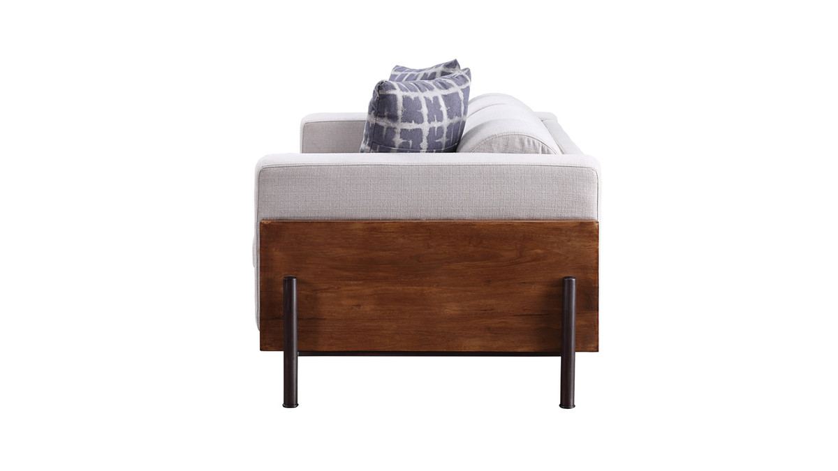 Jennifer Taylor Home Kai 91" Square Arm Walnut Sofa