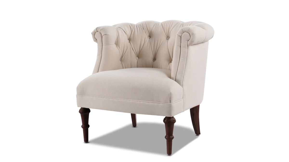 jennifer taylor home Katherine 30.5" Tufted Accent Chair Sky Neutral Beige