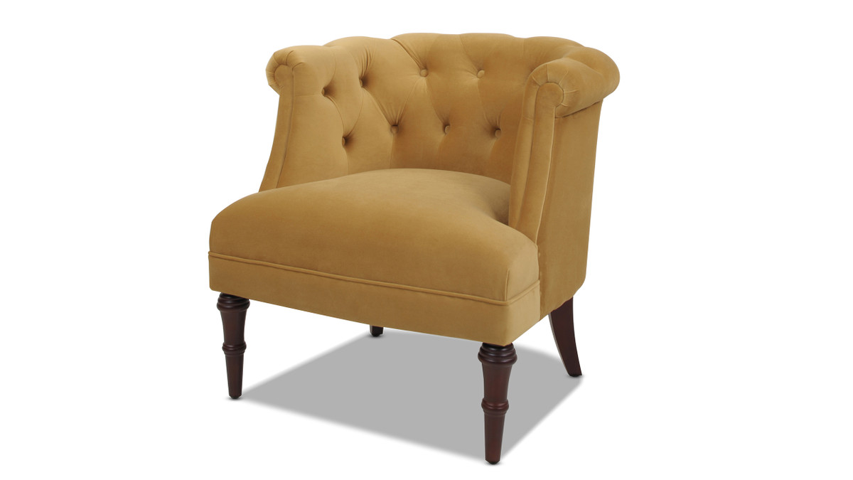 jennifer taylor home Katherine Tufted Accent Chair Gold