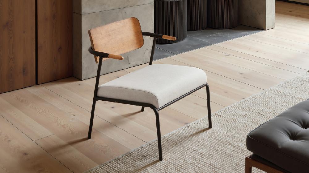 Jennifer Taylor Home Kelvin 25" Mixed Material Accent Arm Chair Cream White Upholstery & Black Metal