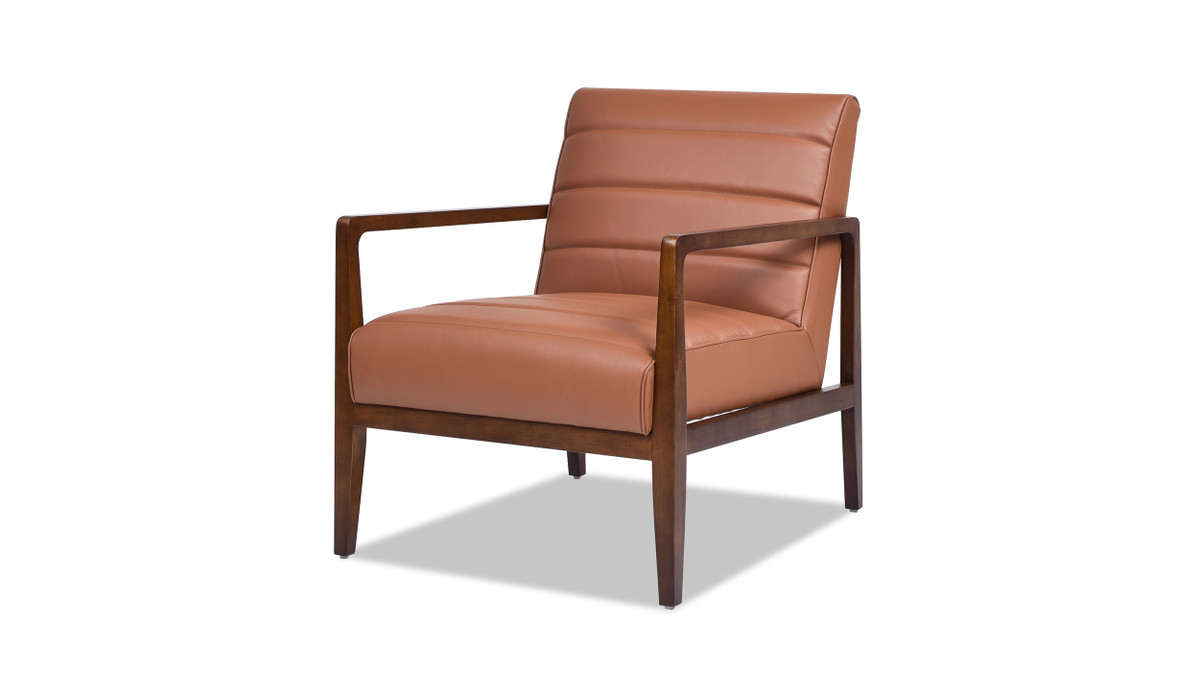 jennifer taylor home Kenneth 28" Modern-Transitional Lounge Accent Chair Brown