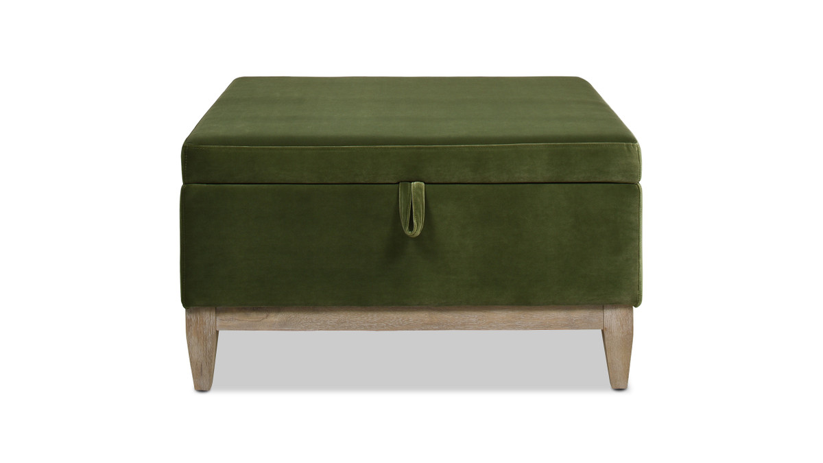 Jennifer Taylor Home Knox 35" Square Storage Cocktail Ottoman