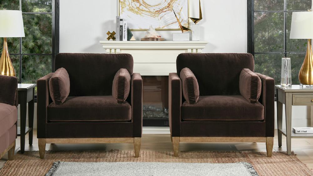 Jennifer Taylor Home Knox 36" Modern Farmhouse Arm Chair Deep Brown