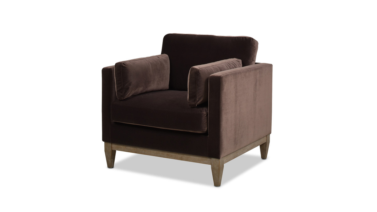 jennifer taylor home Knox 36" Modern Farmhouse Arm Chair Deep Brown