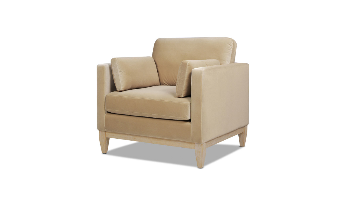 jennifer taylor home Knox 36" Modern Farmhouse Arm Chair Fawn Brown