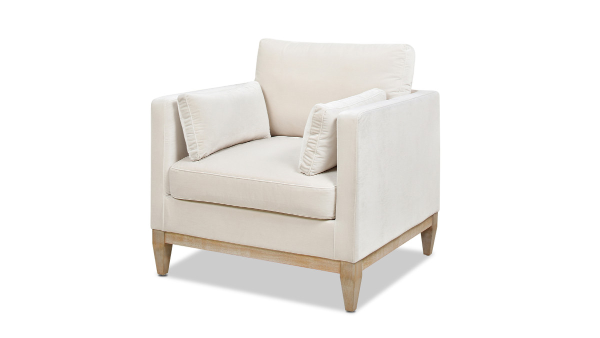 jennifer taylor home Knox 36" Modern Farmhouse Arm Chair French Beige