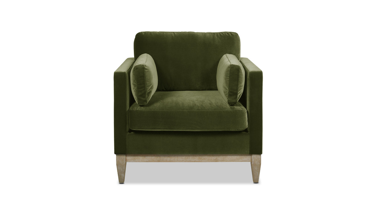 Jennifer Taylor Home Knox 36" Modern Farmhouse Arm Chair Olive Green