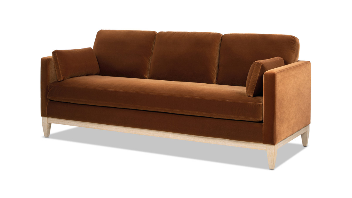 Jennifer Taylor Home Knox 84" Modern Farmhouse Sofa Burnt Orange