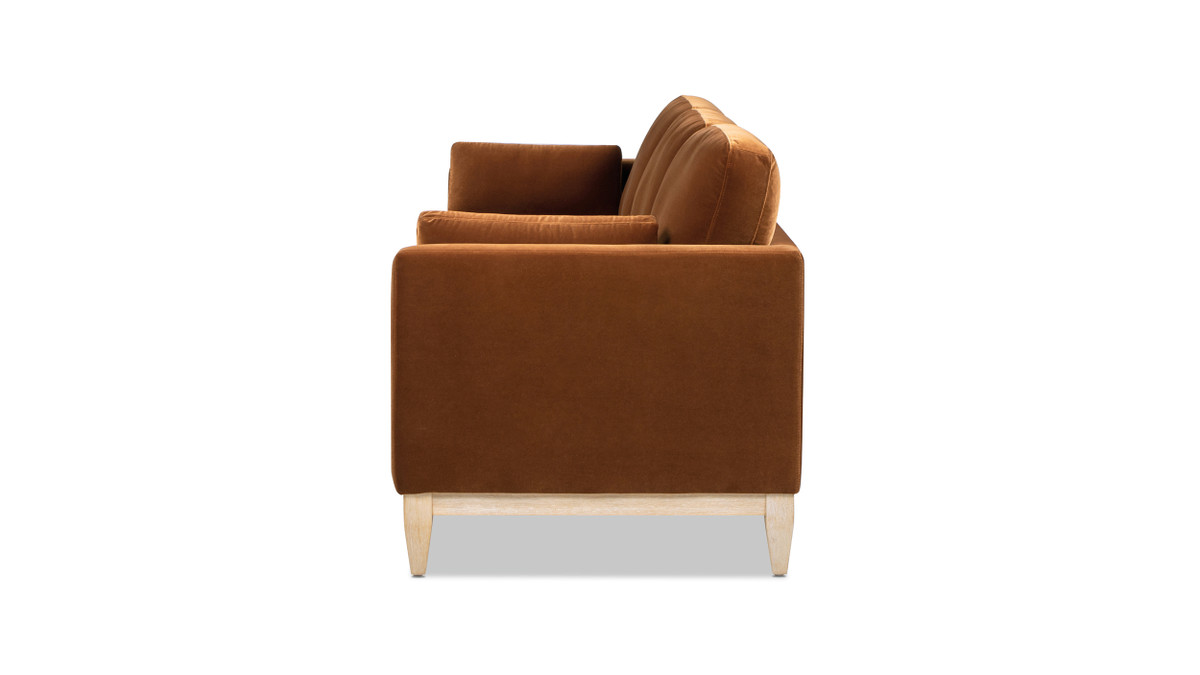 Jennifer Taylor Home Knox 84" Modern Farmhouse Sofa Burnt Orange