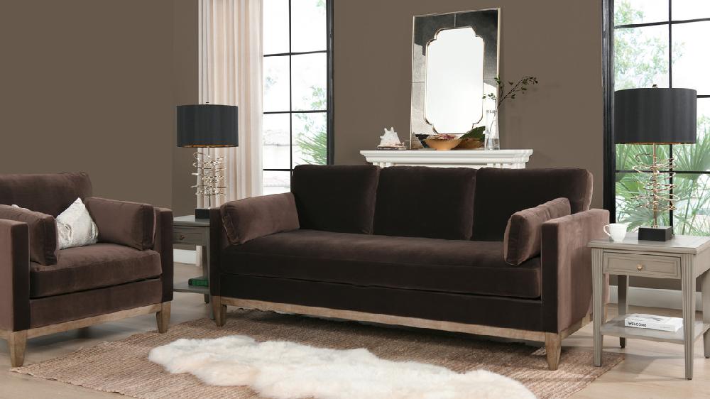 Jennifer Taylor Home Knox 84" Modern Farmhouse Sofa Deep Brown