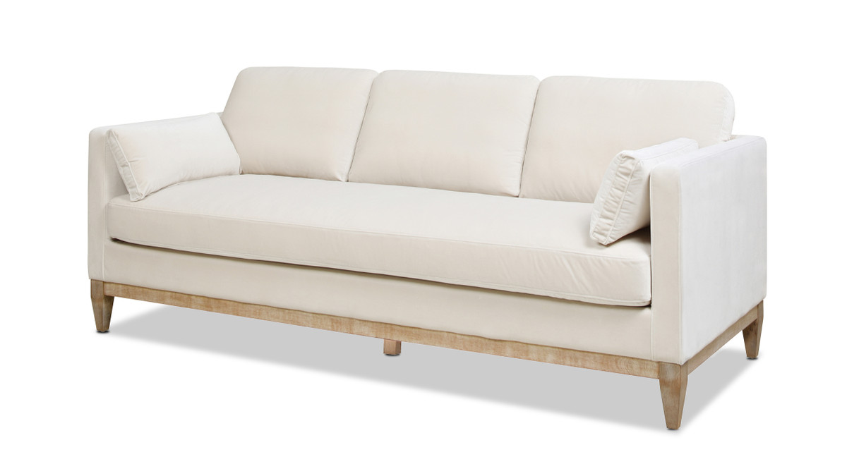 Jennifer Taylor Home Knox 84" Modern Farmhouse Sofa French Beige