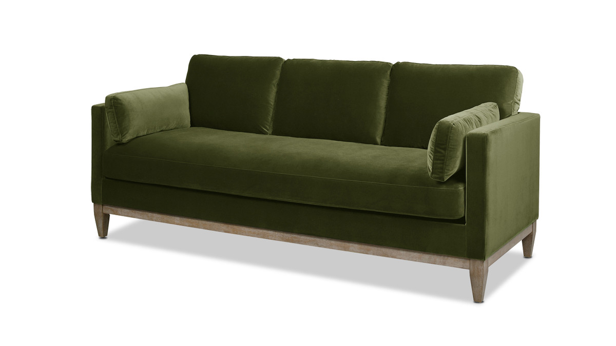 Jennifer Taylor Home Knox 84" Modern Farmhouse Sofa Olive Green