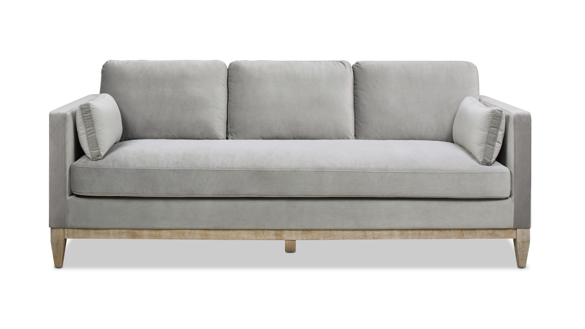 jennifer taylor home Knox 84" Modern Farmhouse Sofa Opal Grey