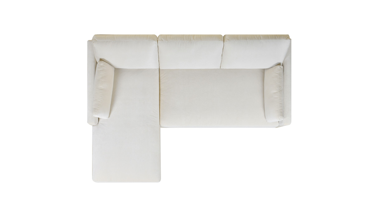 Jennifer Taylor Home Knox 89" Modern Farmhouse Reversible Chaise Sectional Sofa French Beige