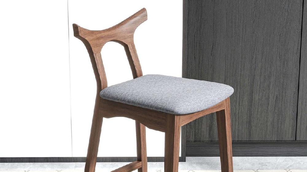 Jennifer Taylor Home Kyler 27.5" Solid Wood Bar Stool With Sculptural Backrest Set Of 2