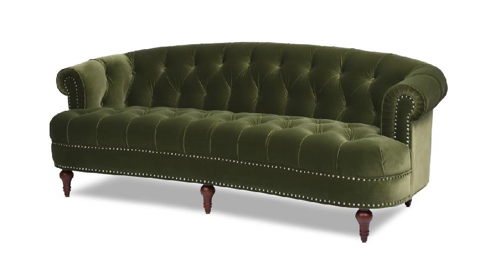 Jennifer Taylor Home La Rosa Victorian Chesterfield Tufted Sofa Olive Green