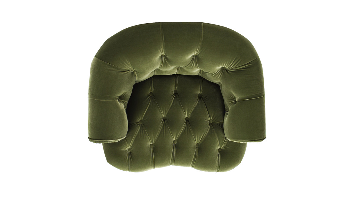 Jennifer Taylor Home La Rosa Victorian Tufted Upholstered Accent Chair Olive Green