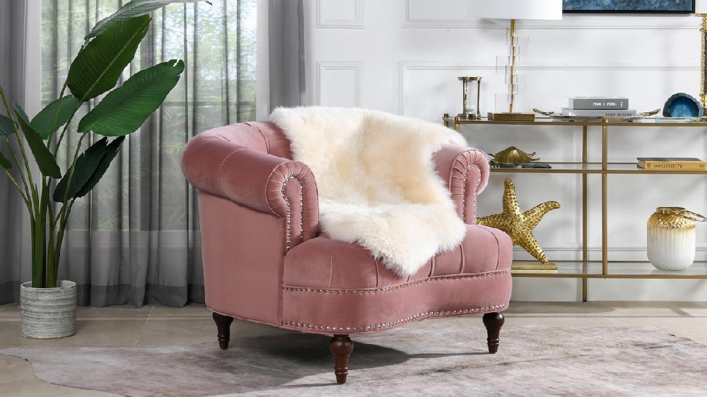 Jennifer Taylor Home La Rosa Victorian Tufted Upholstered Accent Chair