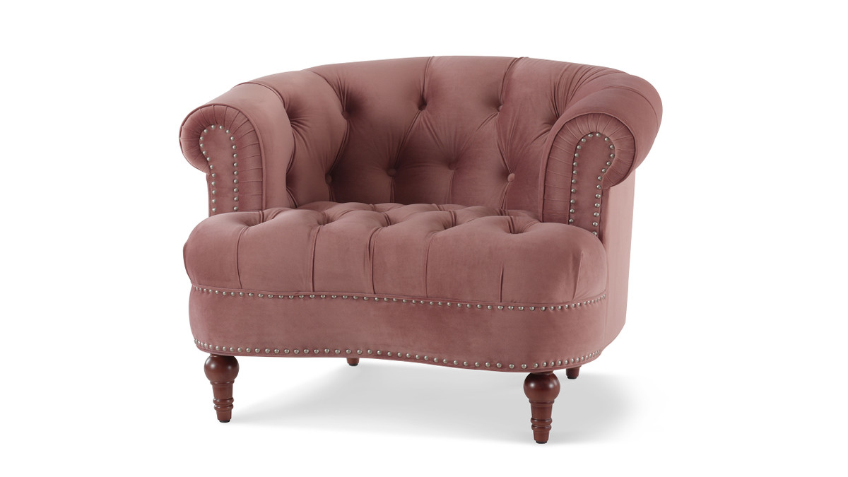 jennifer taylor home La Rosa Victorian Tufted Upholstered Accent Chair