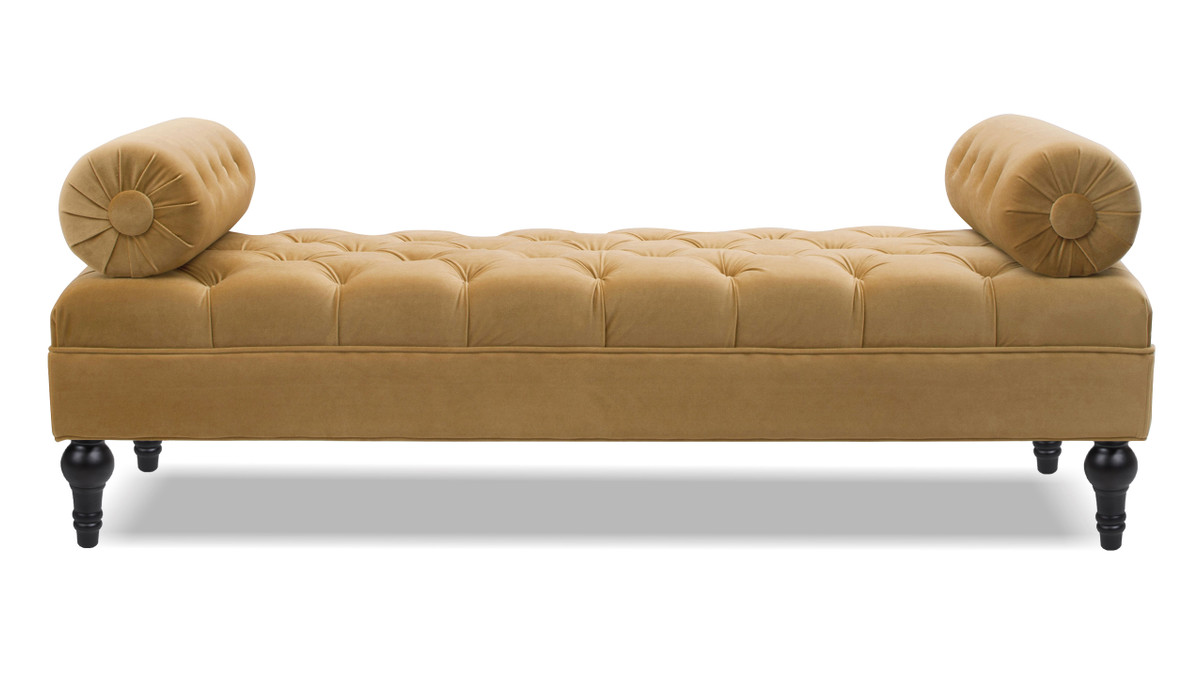 Jennifer Taylor Home Lewis Bolster Arm Entryway Bench Gold