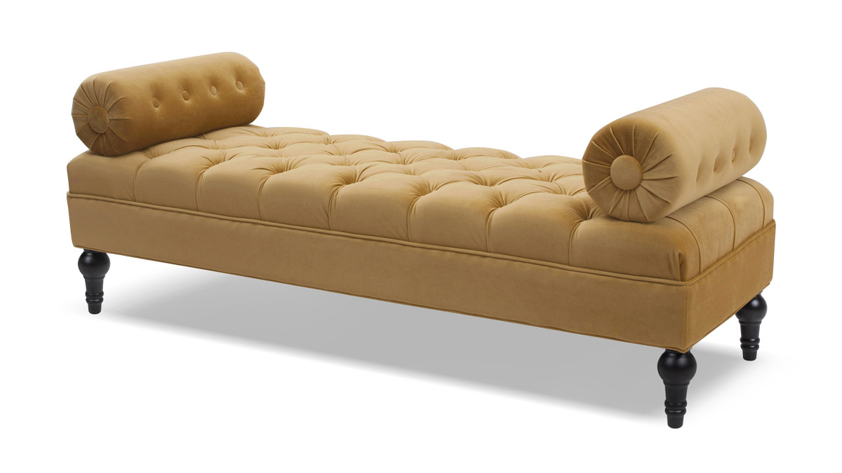 jennifer taylor home Lewis Bolster Arm Entryway Bench Gold