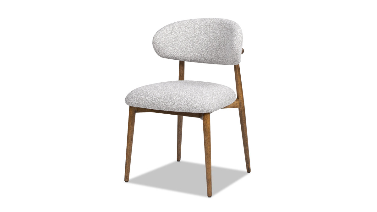 jennifer taylor home Locke 20.5" Modern Upholstered Dining Chair with Wood Frame Salt & Pepper Bouclé jennifer taylor home Locke 20.5" Modern Upholstered Dining Chair with Wood Frame Salt & Pepper Bouclé