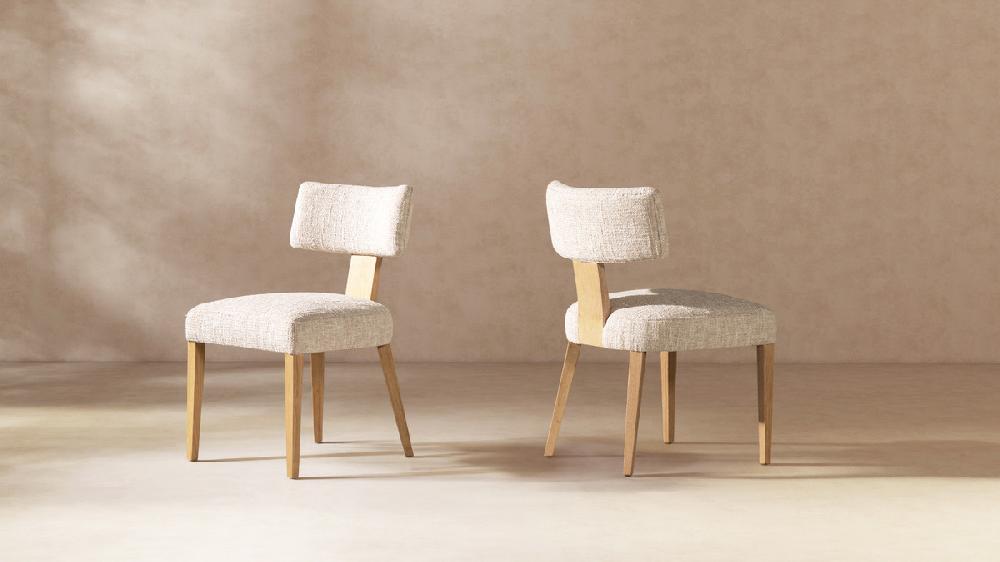 Jennifer Taylor Home Louise Split Back Upholstered Dining Side Chair Set Of 2 Travertine Beige