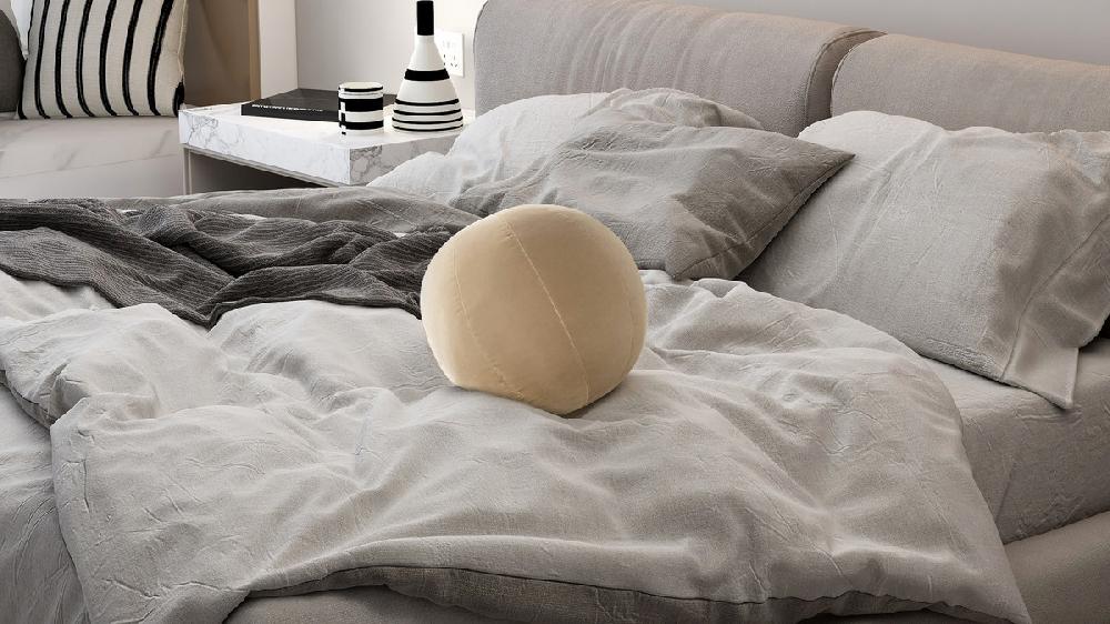 Jennifer Taylor Home Luna 12" Round Sphere Accent Ball Throw Pillow Fawn Brown