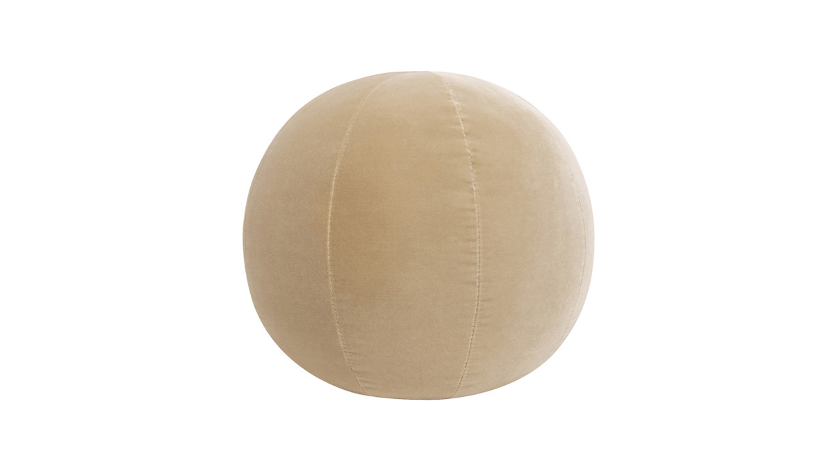 jennifer taylor home Luna 12" Round Sphere Accent Ball Throw Pillow Fawn Brown