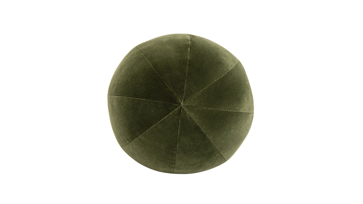 Jennifer Taylor Home Luna 12" Round Sphere Accent Ball Throw Pillow Olive Green