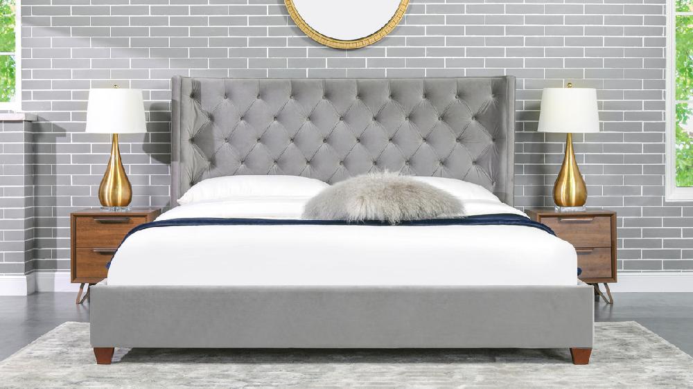 Jennifer Taylor Home Manhattan Shelter King Platform Bed Frame