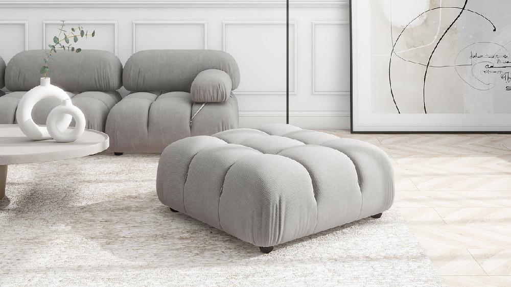Jennifer Taylor Home Marcel 36" Bubble Modular Modern Cocktail Ottoman Pebble Gray