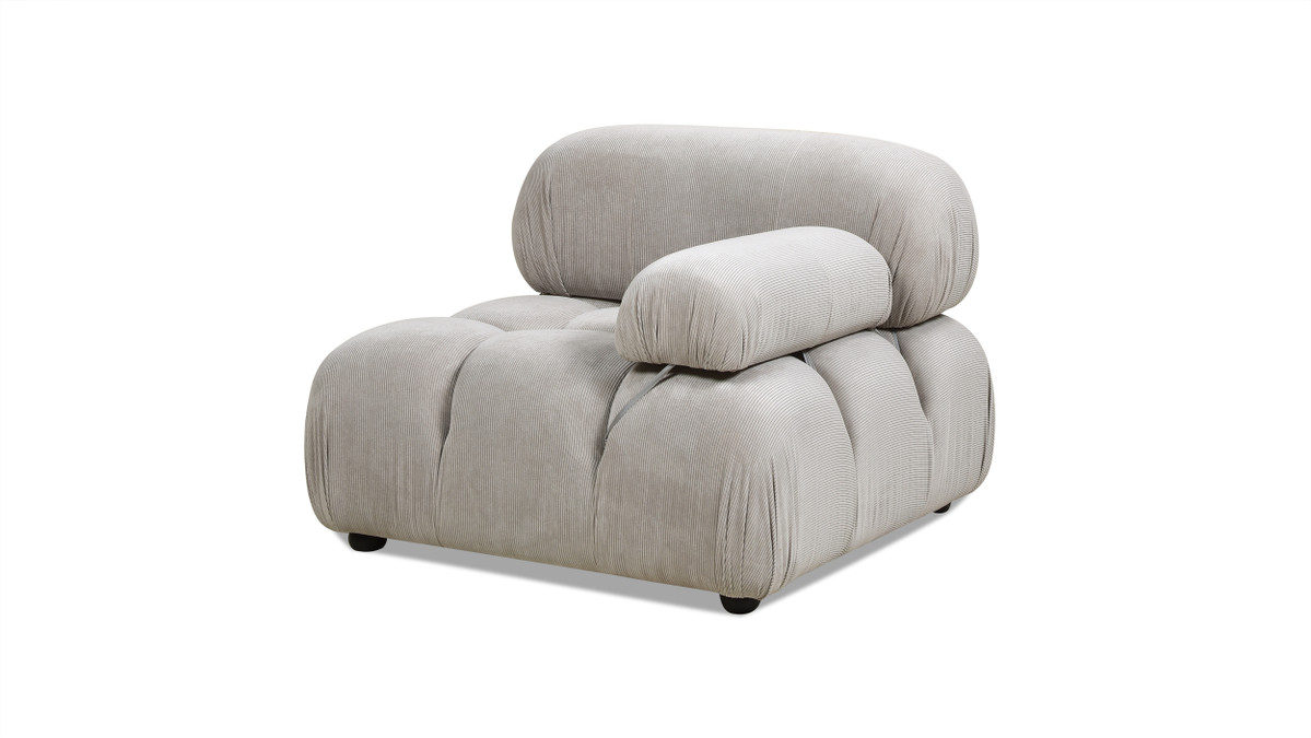 jennifer taylor home Marcel 36" Bubble Modular Modern Lounge Arm Chair Pebble Gray