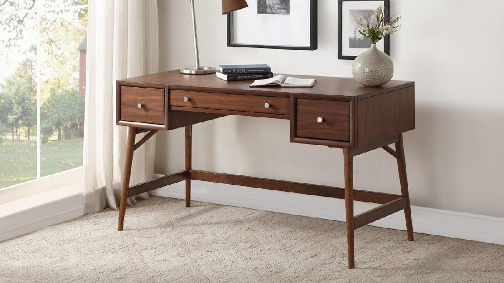 Jennifer Taylor Home Marston 51.25" Writing Desk In Walnut Finish