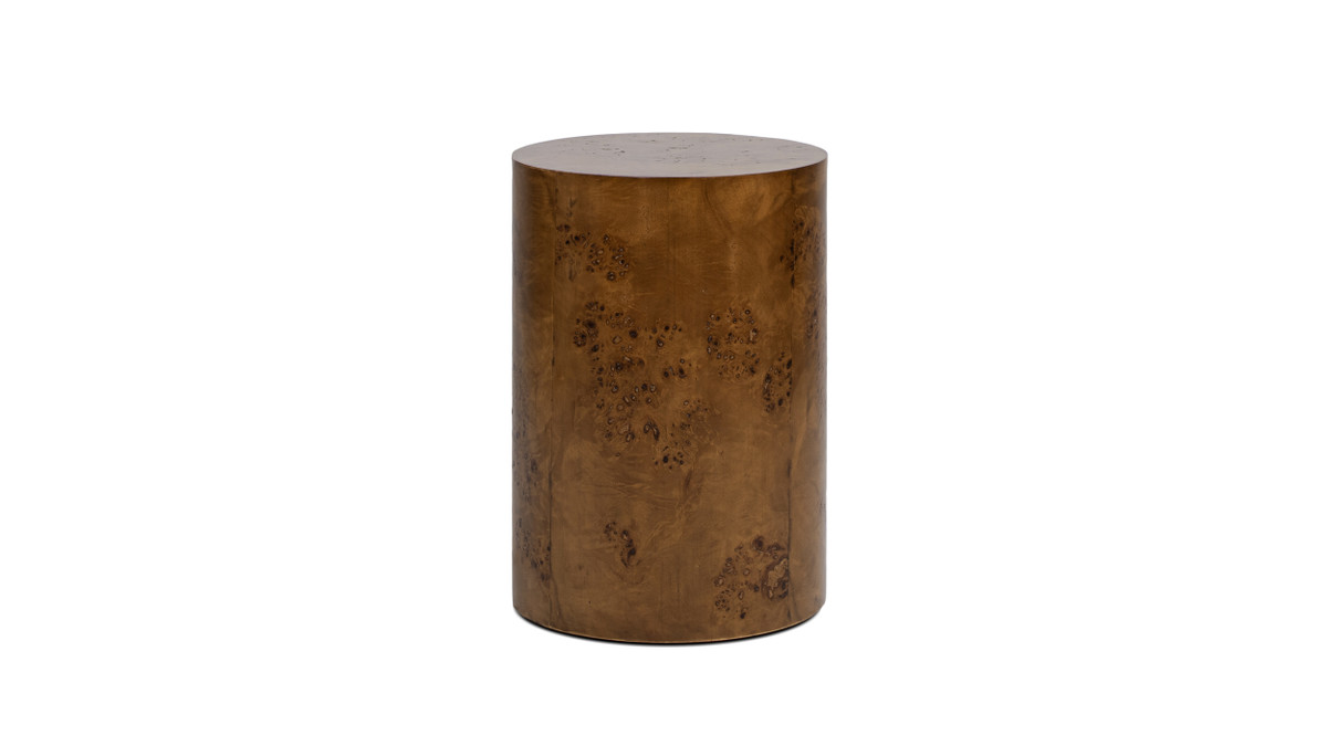 Jennifer Taylor Home Nebula 22" Accent Pillar Side Table Medium Brown Walnut